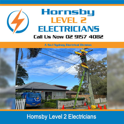 Level 2 electricians working on power lines in Hornsby